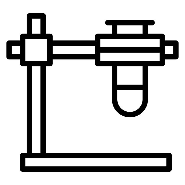 Test Tube Stand vector icon illustration of Chemistry iconset