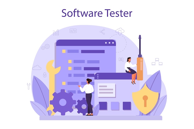 testing software concept.
