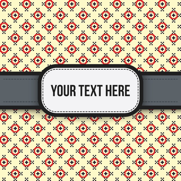 Text background with colorful pattern. Useful for presentations, advertising and scrapbooking.