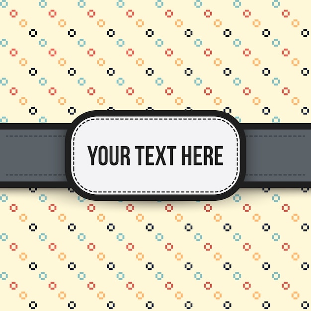 Text background with colorful pattern. Useful for presentations, advertising and scrapbooking.