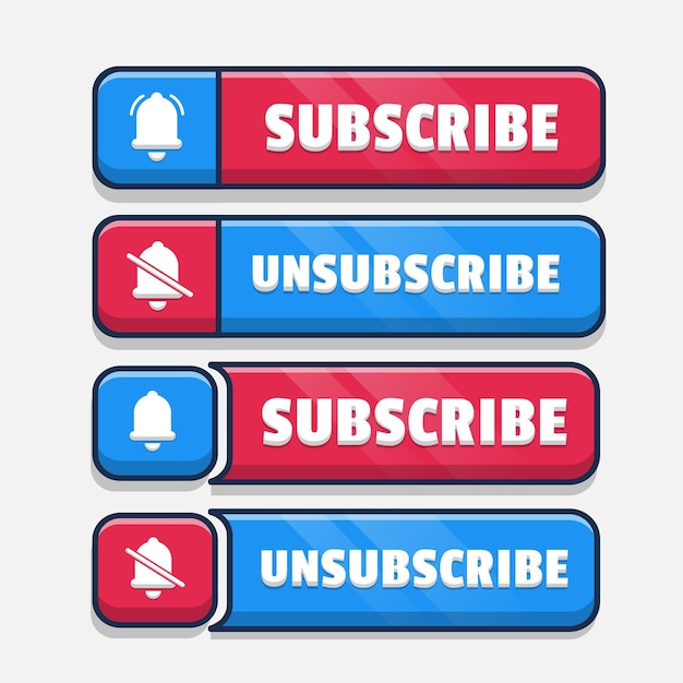 text box and subscribe button template with the notification bell icon
