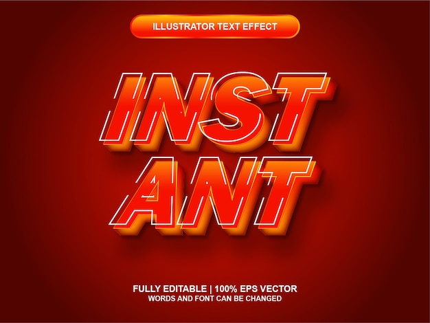 Text Effect 3D Instant