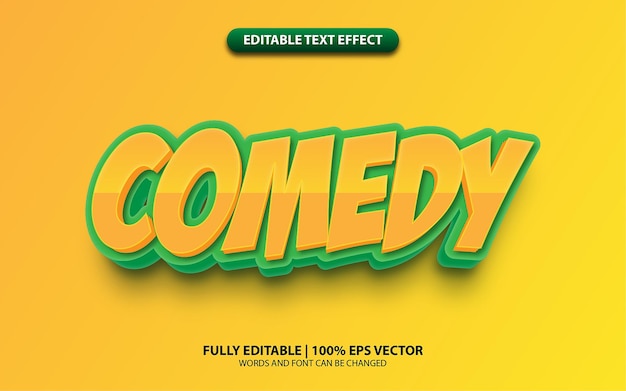 Text Effect 3D NeonComedy