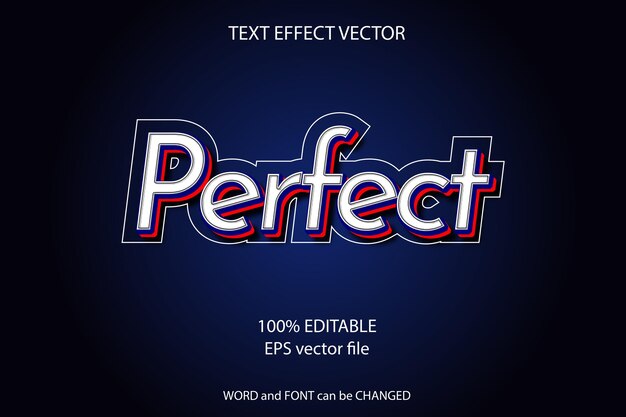 Text effect editable perfect