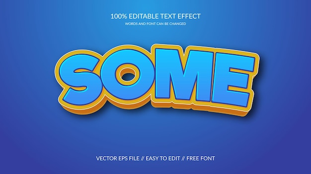 Text effect editable to change