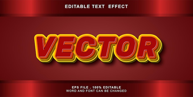 text effect editable vector