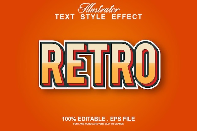 text effect editable