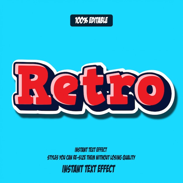 Text effect for cool futuristic effect, editable text