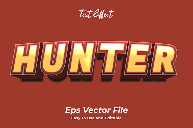 Text Effect Hunter Editable