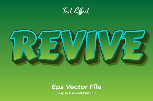 Text Effect Revive Editable