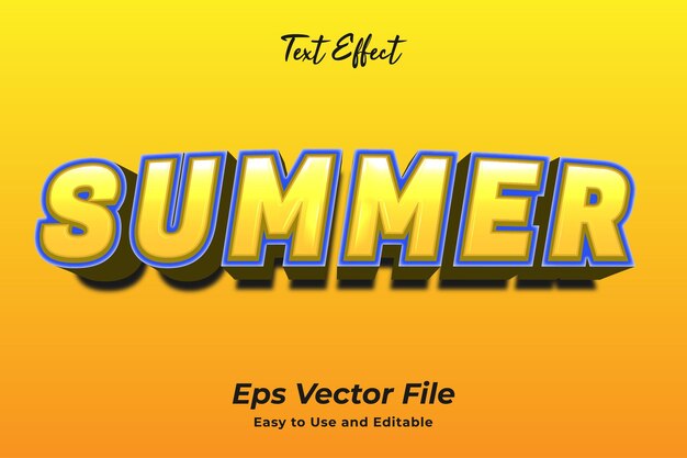 text effect summer editable