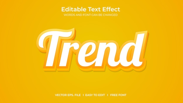 Text effect trend