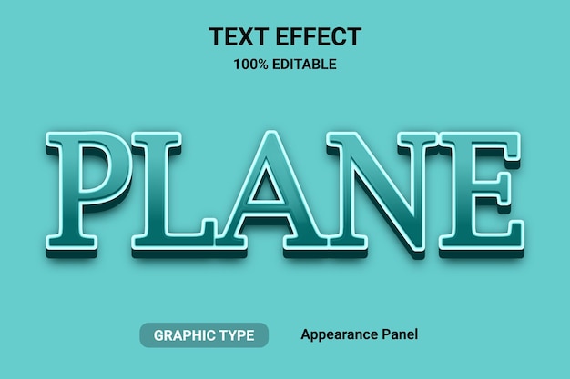 text effect word and font can be edited