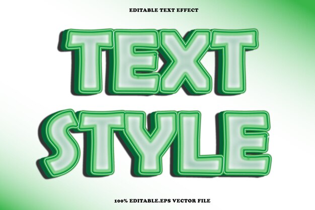 Text Style Editable Text Effect 3D Emboss Gradient Style