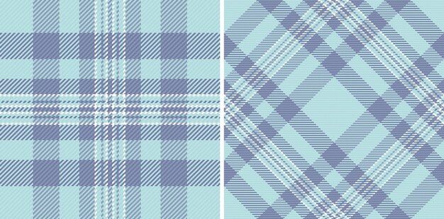 Textile texture tartan of vector background pattern with a seamless plaid check fabric set in earth colors