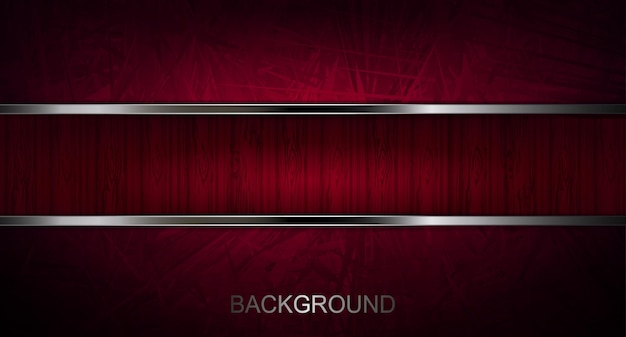 Textured pattern in red shade with abstract shapes like thorns a frame with a metallic shade border
