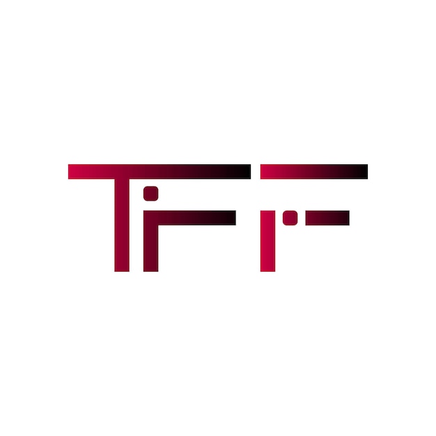 TFF logo abstract typography simple modern minimal vector design