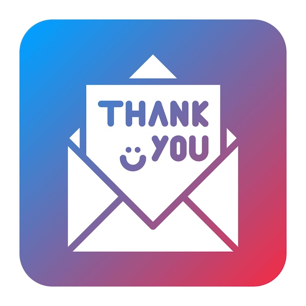 Thank You Note icon vector image Can be used for Job Fair