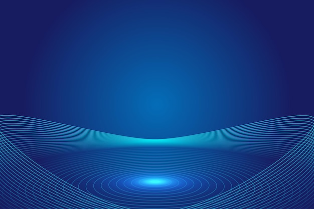 The 3D technology sense space sense booth is made up of blue lines