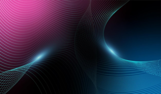 the abstract waving technology pattern background design with flowing wavelike structure