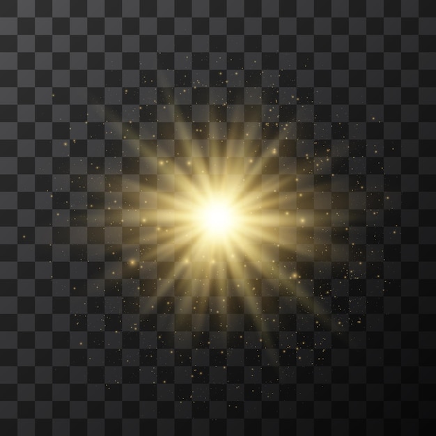 the background is a beam of light or sunbeam vector it features an abstract golden light that spark