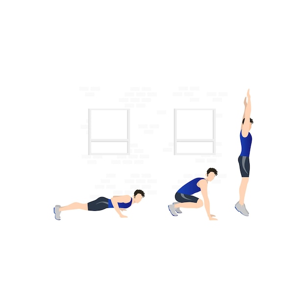 The boys are exercising