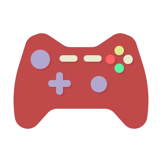 the game console is red in color with a minimalist look
