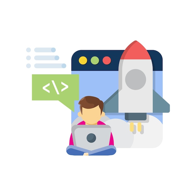 the guy is working at a coding startup