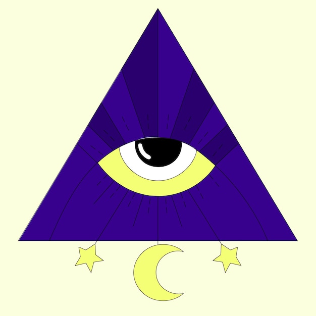 the magic symbol of the eye in the triangle