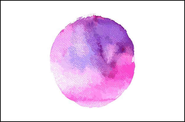 The Pink and Blue Watercolor Circle