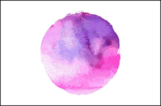 The Pink and Blue Watercolor Circle