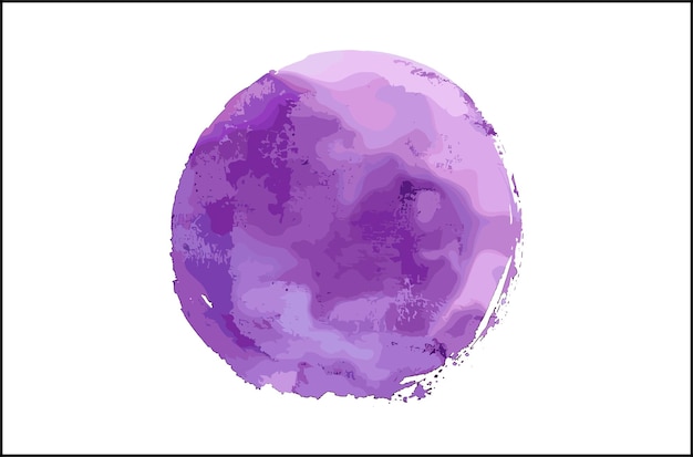 The Pink and Blue Watercolor Circle