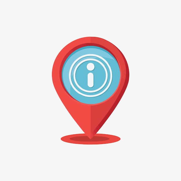 the red pin location icon