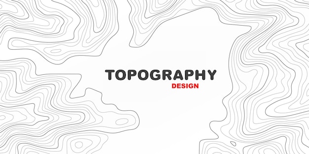 The stylized topographic map illustration