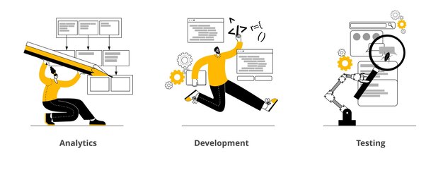 the team is developing a mobile application