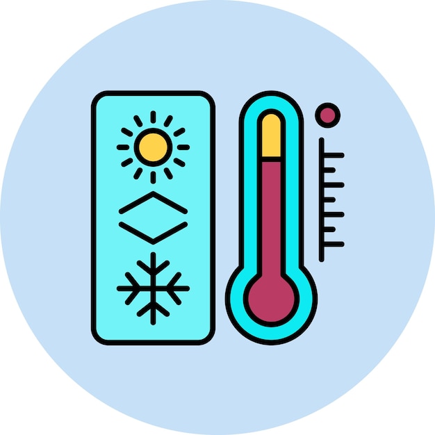 thermostat flat illustration