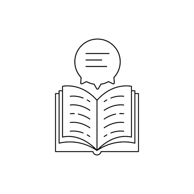 thin line book like audiobook icon flat stroke modern lineart culture chat logotype graphic art brand design isolated on white background concept of linear paperbook emblem or diary pictogram