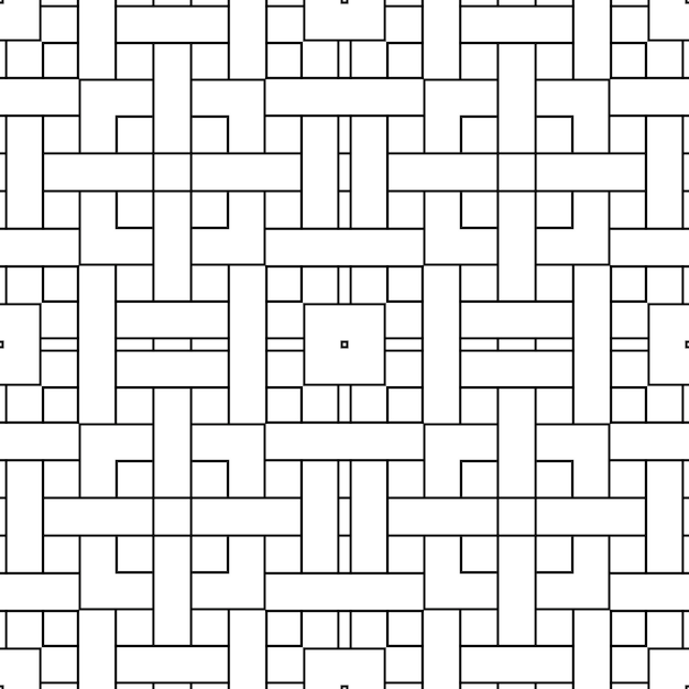 thin line striped square seamless pattern. linear geometric background.