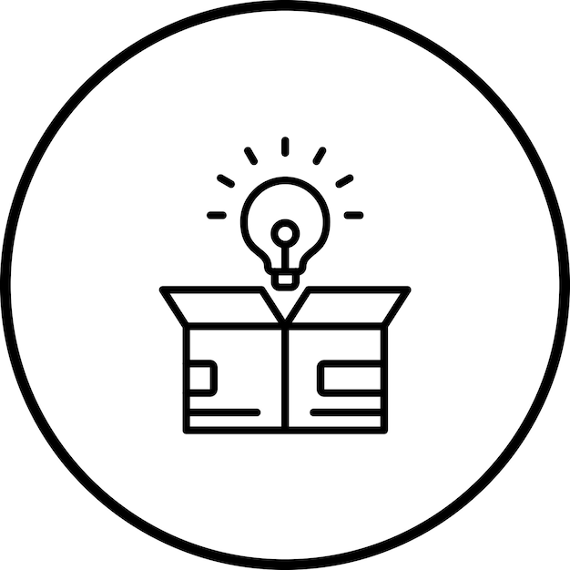 Think Out Of The Box icon vector image Can be used for Design