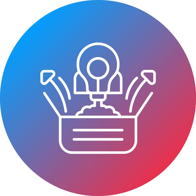 Think Out Of The Box icon vector image Can be used for Project Management