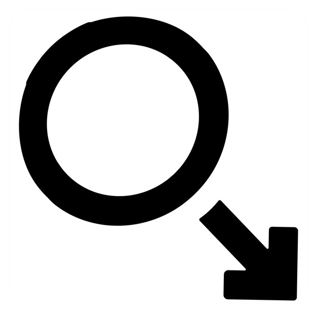 This is beautiful handcrafted pixel perfect Black Filled Gender icon