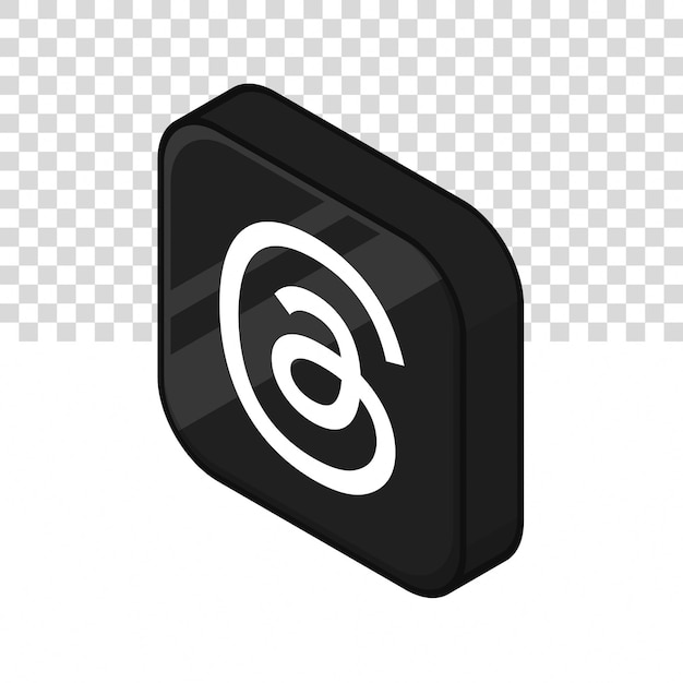 Threads 3D icon illustration on isolated background