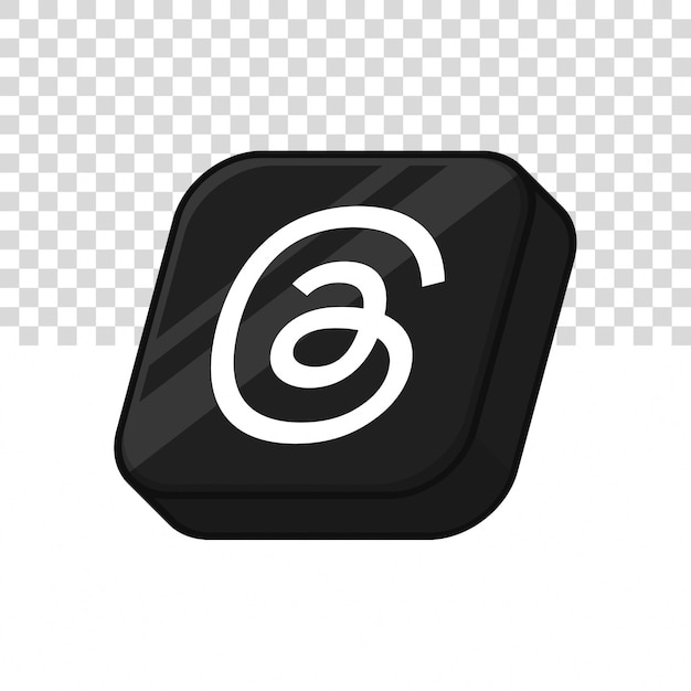 Threads 3D icon illustration on isolated background