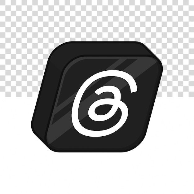Threads 3D icon illustration on isolated background