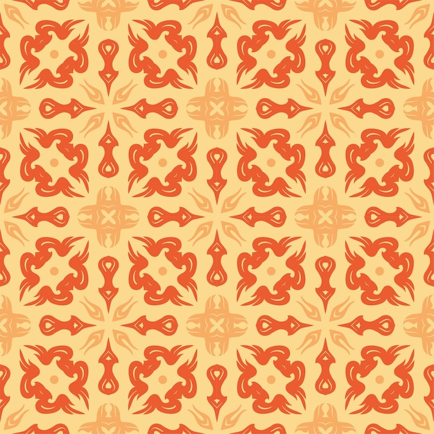Three colors pattern ornament shape. Simple seamless abstract background