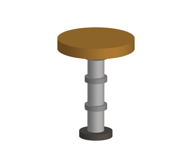 Threedimensional bar stool