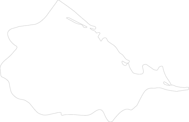Thua Thien Hue Vietnam outline map