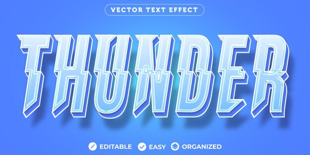 thunder text effectfully editable font text effect