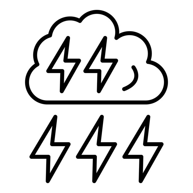 Thunderstorm Icon Style
