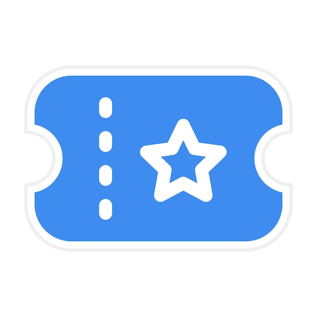 Ticket icon vector image Can be used for UI